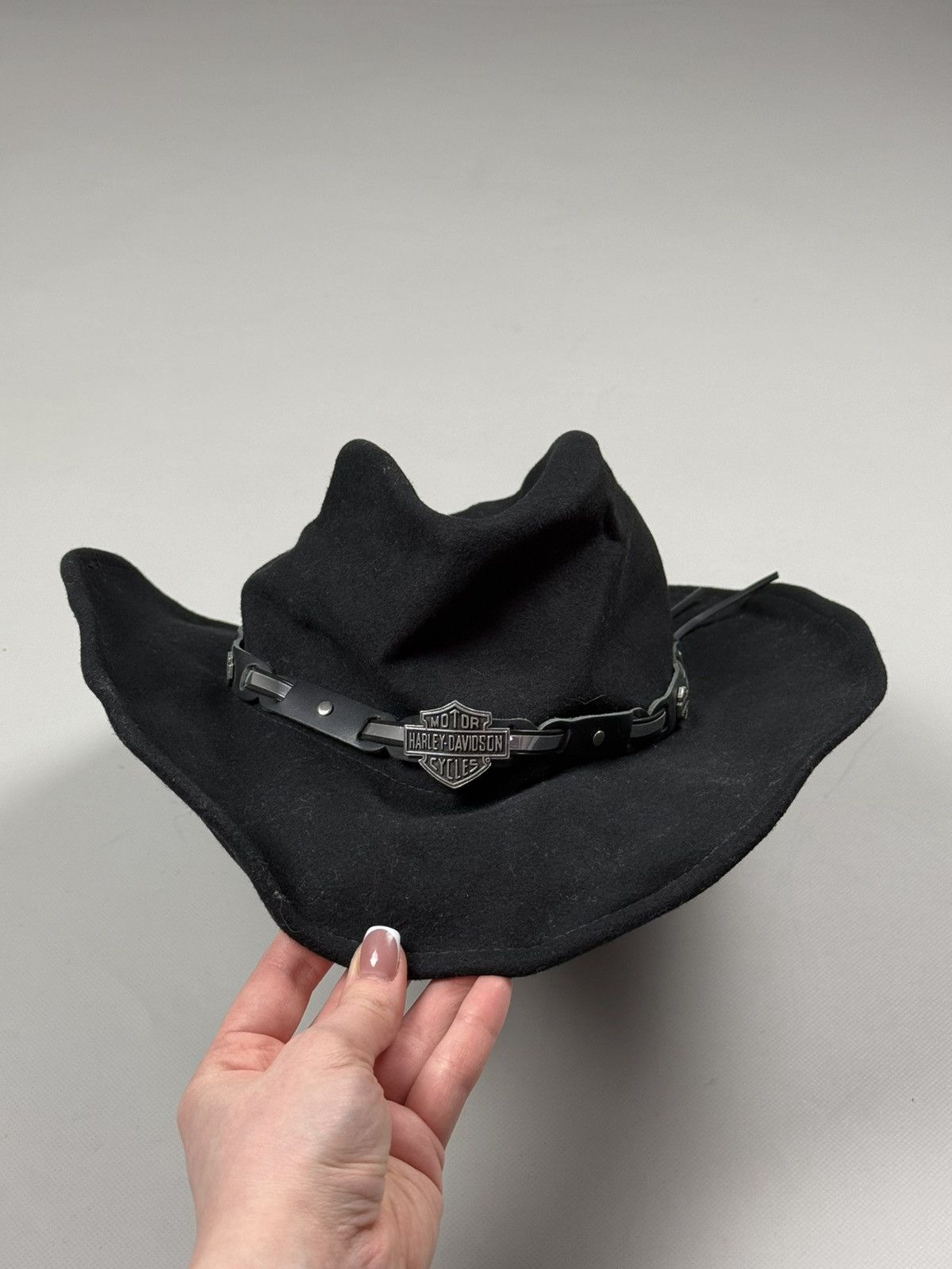Harley Davidson Harley Davidson Western Wool Cowboy Hat Cap Size XL Size ONE SIZE - 18 Thumbnail