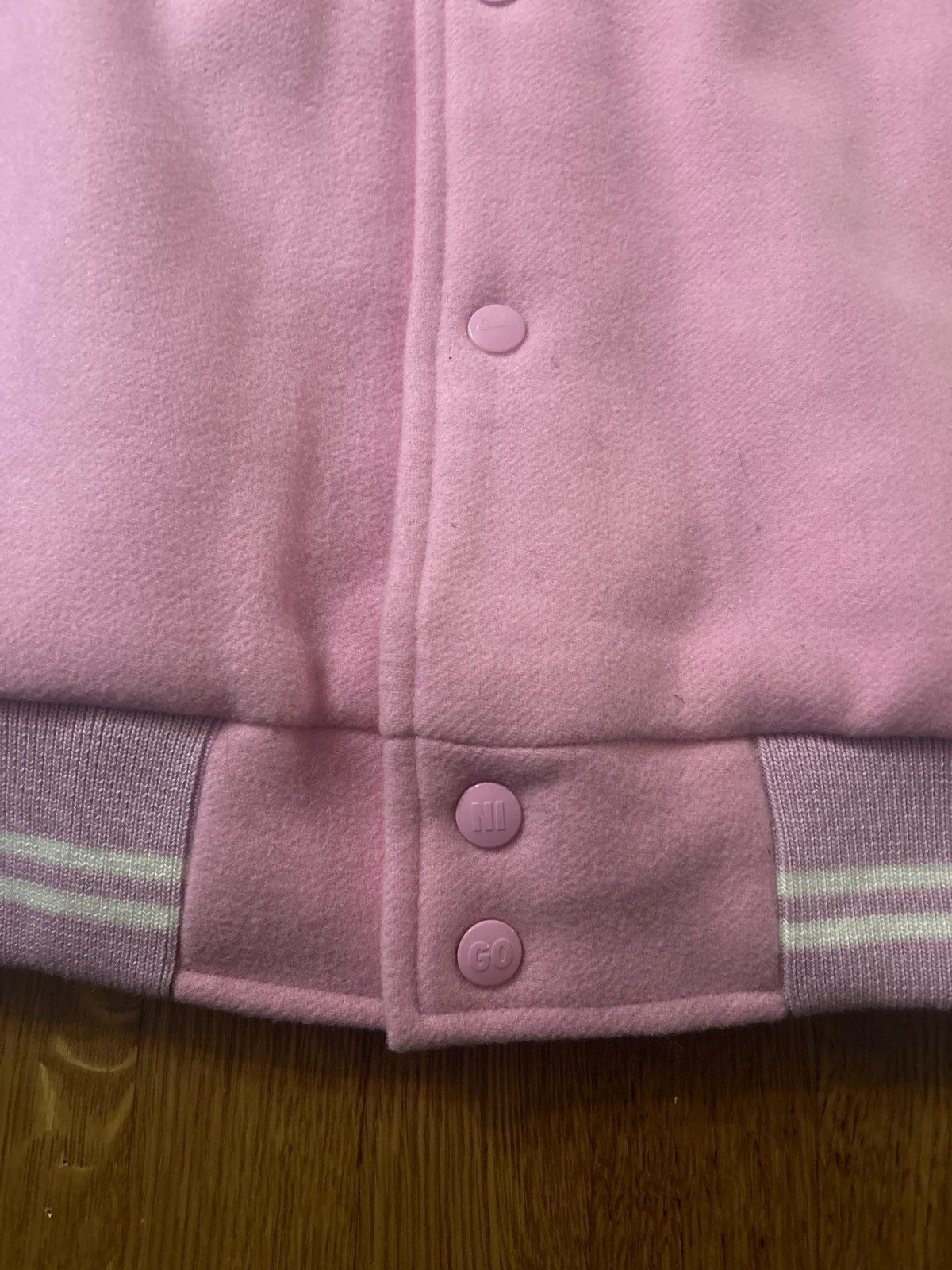 Nigo × Nike NIGO X NIKE COLLAB VARSITY JACKET PINK Size US XL / EU 56 / 4 - 3 Thumbnail