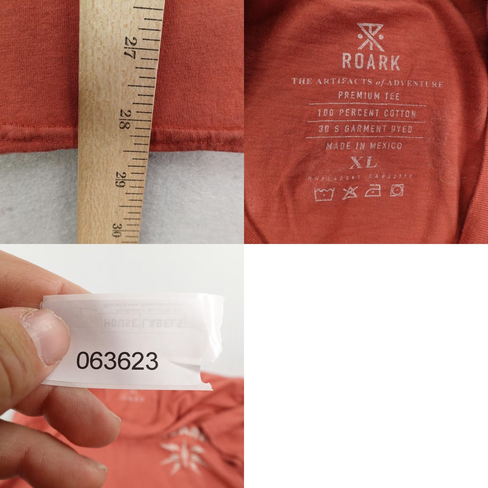 Roark Roark Mens T-Shirt XL Orange Outdoor Graphic Camping Hiking Short Sleeve Tee Size US XL / EU 56 / 4 - 8 Thumbnail