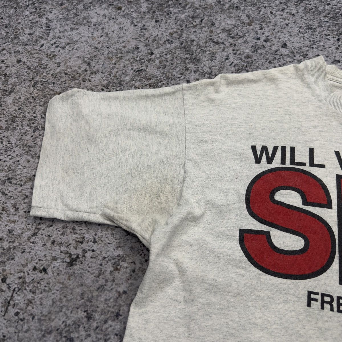 Vintage 90s Will Work For Sex Thrashed Faded Tee ERD Grunge Size US XL / EU 56 / 4 - 12 Thumbnail