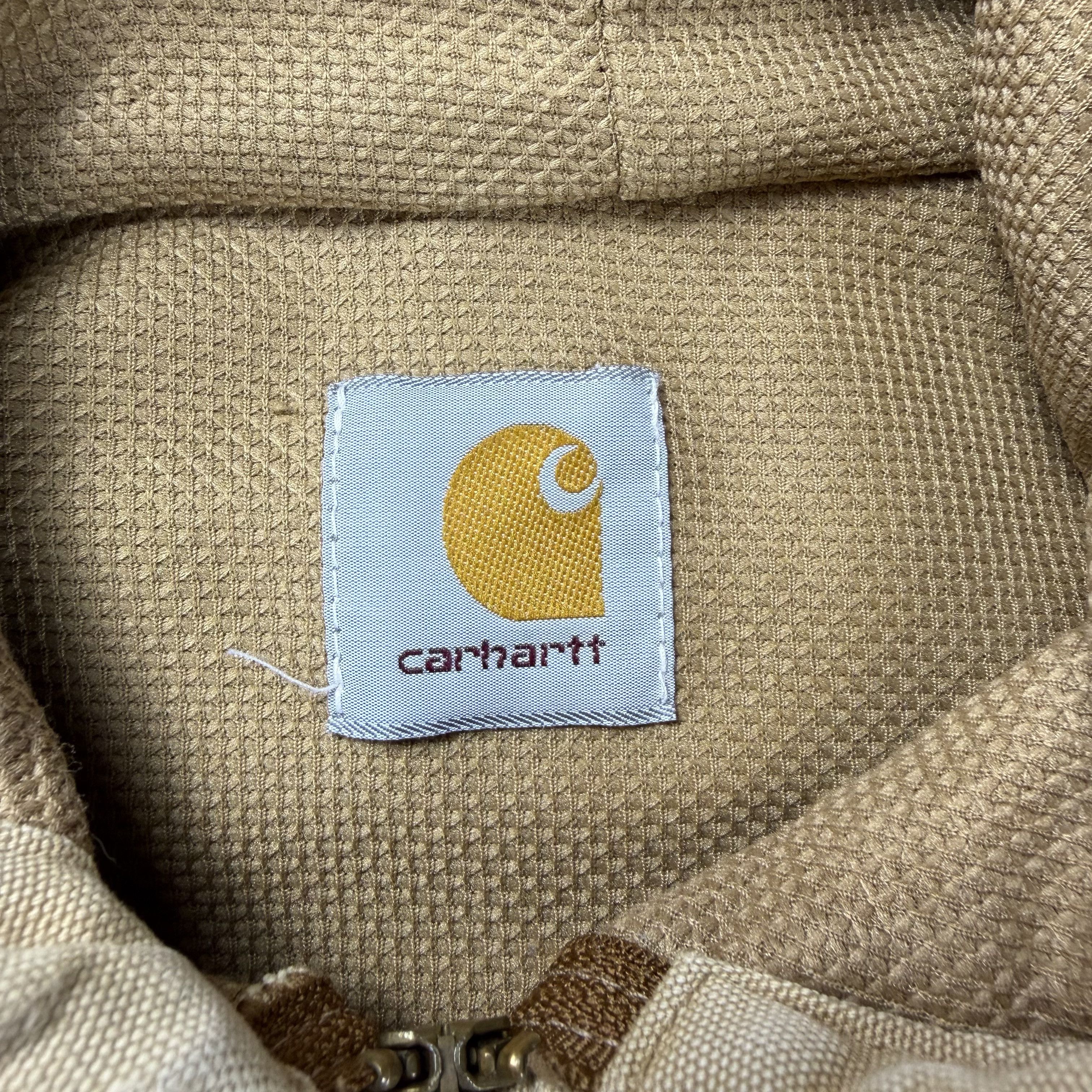 Carhartt Vintage 90s Carhartt Sandstone Hooded Active Jacket Large Size US L / EU 52-54 / 3 - 9 Thumbnail