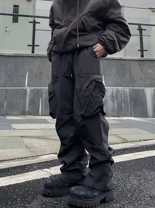 VIBE Utility grunge multi pocket nylon pants Size US 30 / EU 46 - 2 Thumbnail