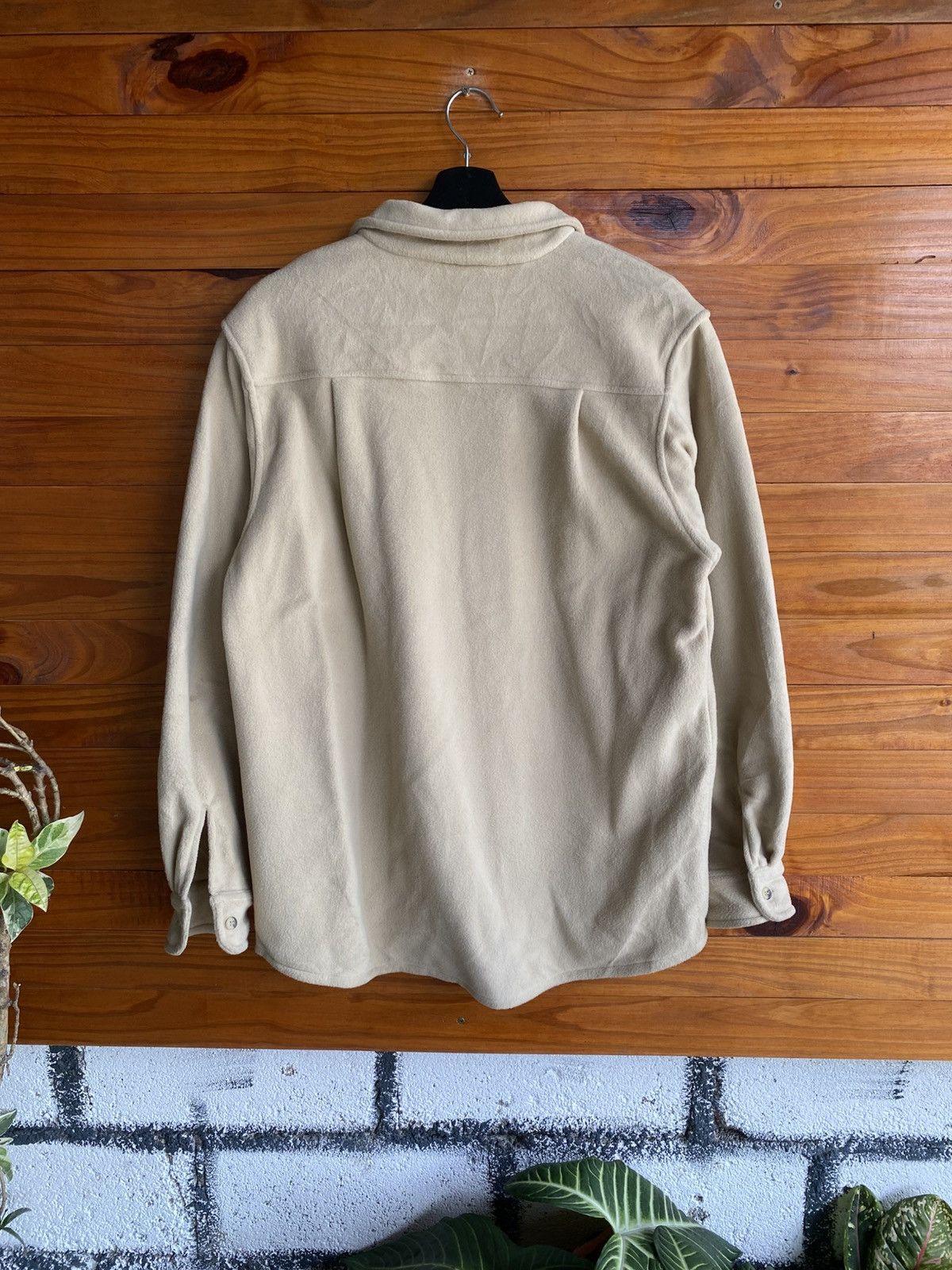 Vintage Nature et Liberté Beige Fleece Shirt Jacket | Minimalist Size US M / EU 48-50 / 2 - 7 Thumbnail
