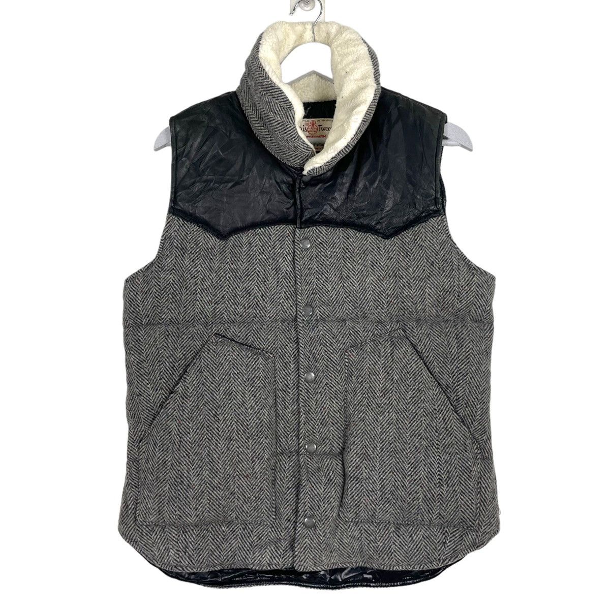 Designer × Harris Tweed 💥HARRIS TWEED PUFFER TANKTOP JACKET Size US M / EU 48-50 / 2 - 1 Thumbnail