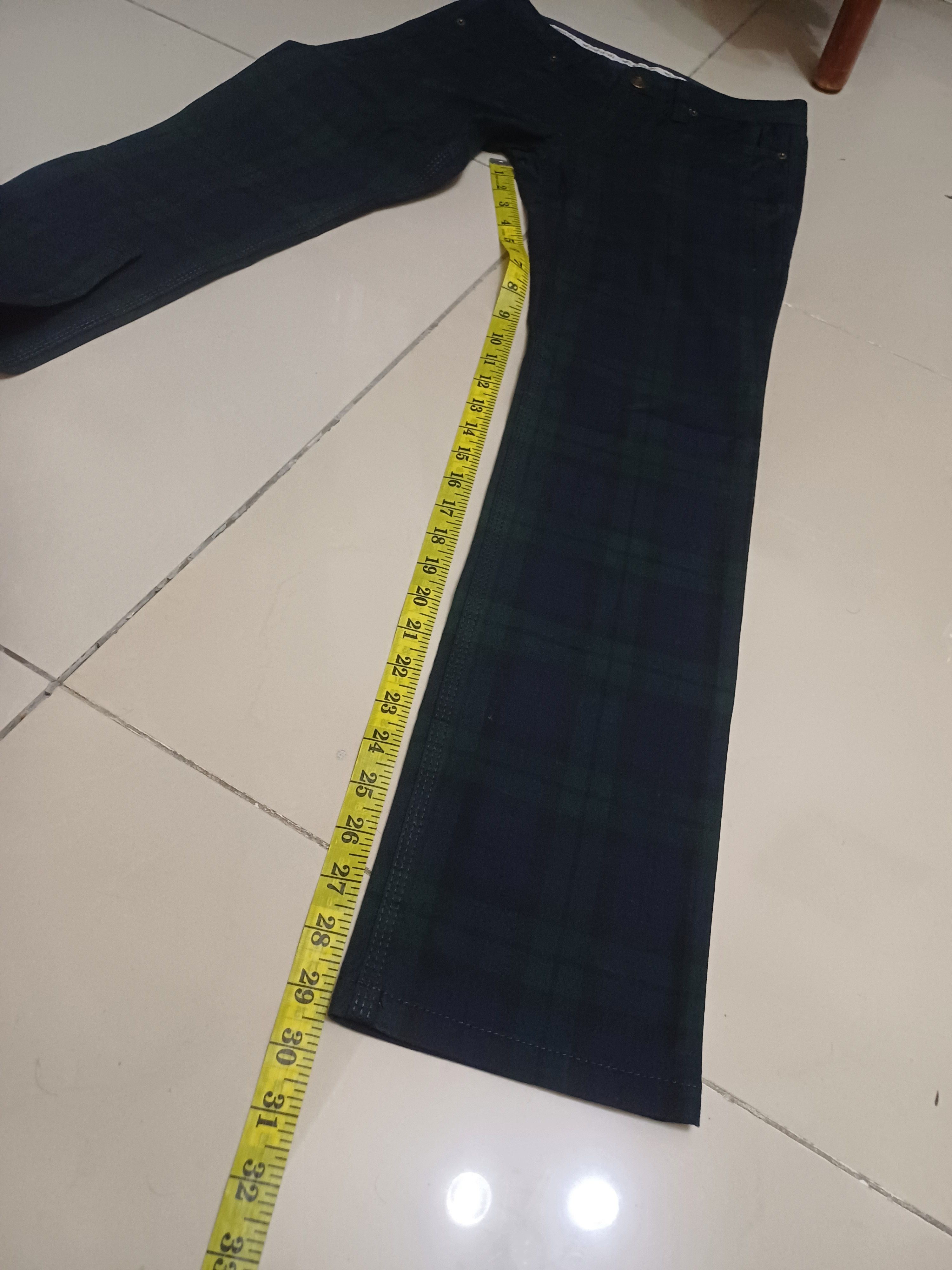 Designer × Japanese Brand × Yohji Yamamoto Awesome Ined skiny pants, plaid design 🔥🔥 Size 28" / US 6 / IT 42 - 12 Thumbnail