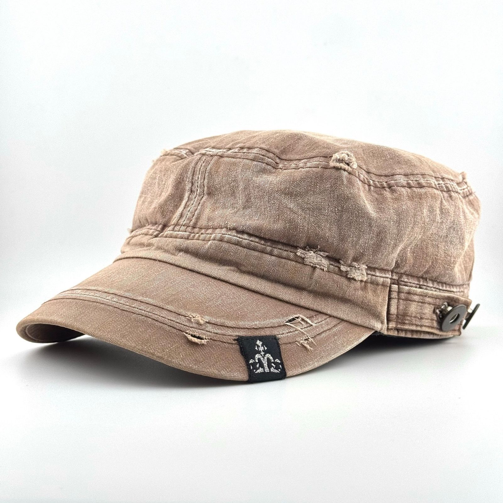 Michiko Koshino London Y2K Blank Michiko London Distressed Military Work Hat Cap Size ONE SIZE - 2 Thumbnail