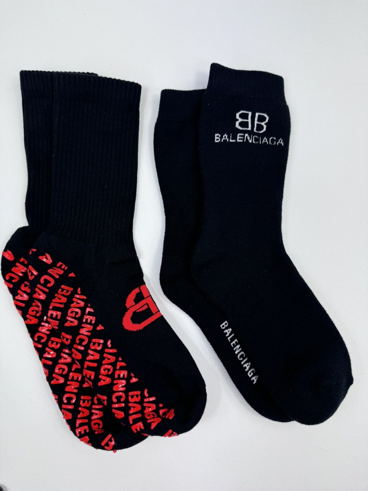 Balenciaga LOGO PRINT SOCKS x2 Size ONE SIZE - 1 Thumbnail