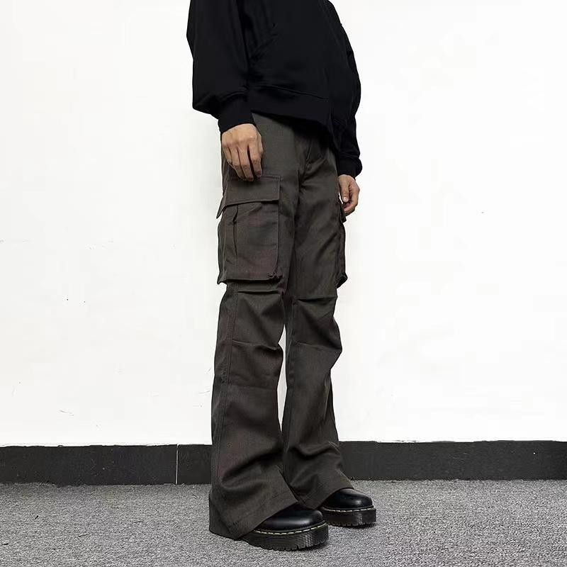 image of Maillard Brown Vintage Multi-Pocket Bootcut Cargo Pants, Men's (Size 30)