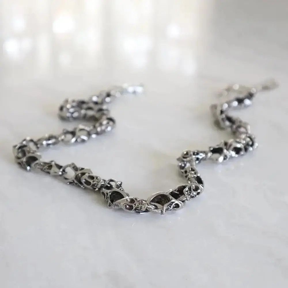 Japanese Brand × Jewelry Vintage Y2K Punk Goth Emo Skull Pile Wallet Chain Size ONE SIZE - 4 Thumbnail