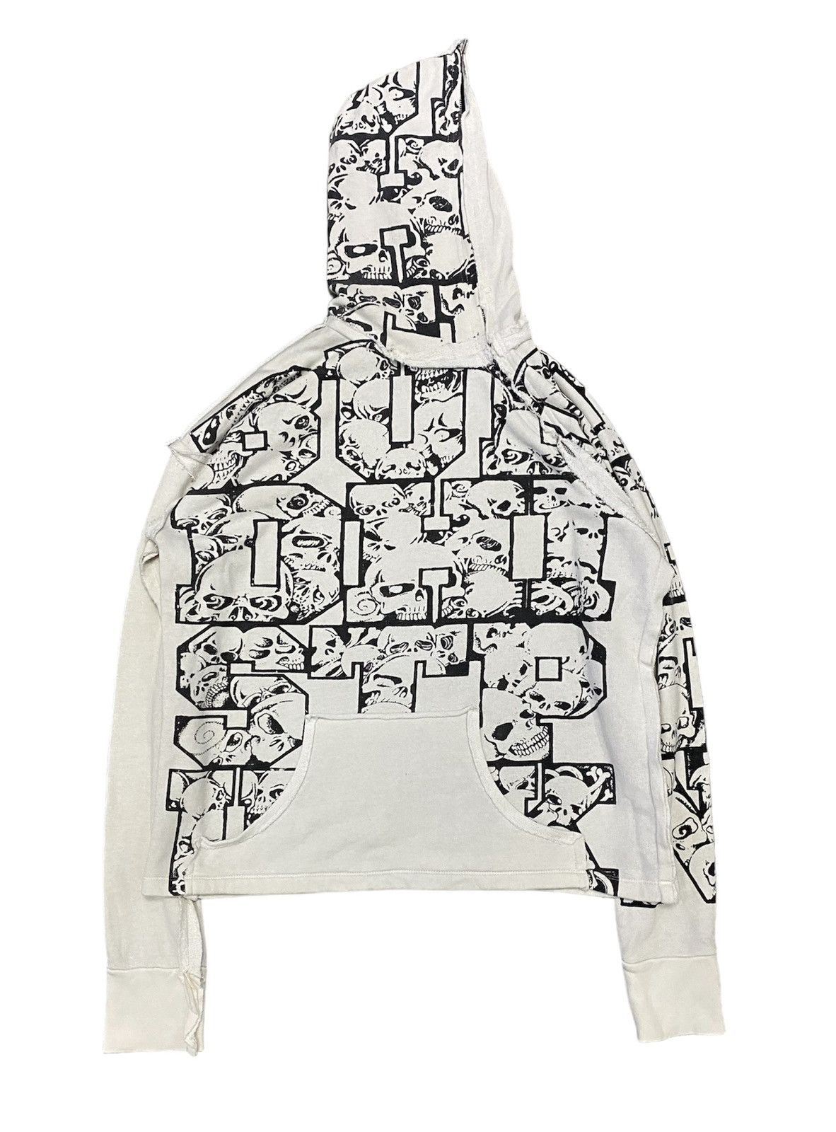 Japanese Brand Vtg Buddist Punk Japan cut and fringe Skull full zip hoodie Size US M / EU 48-50 / 2 - 1 Thumbnail