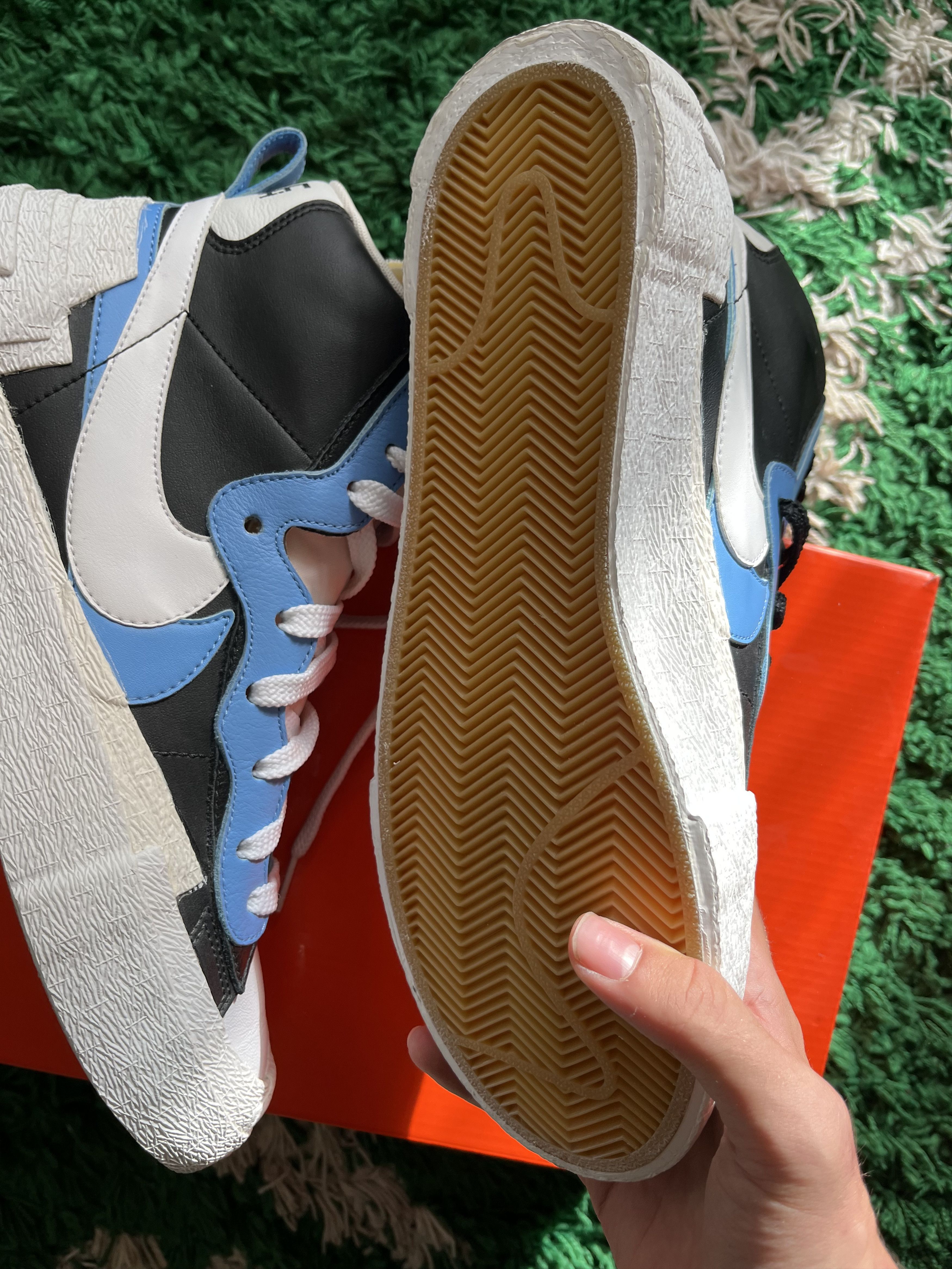 Nike × Sacai nike sb blazer sacai light blue Size US 9.5 / EU 42-43 - 5 Thumbnail