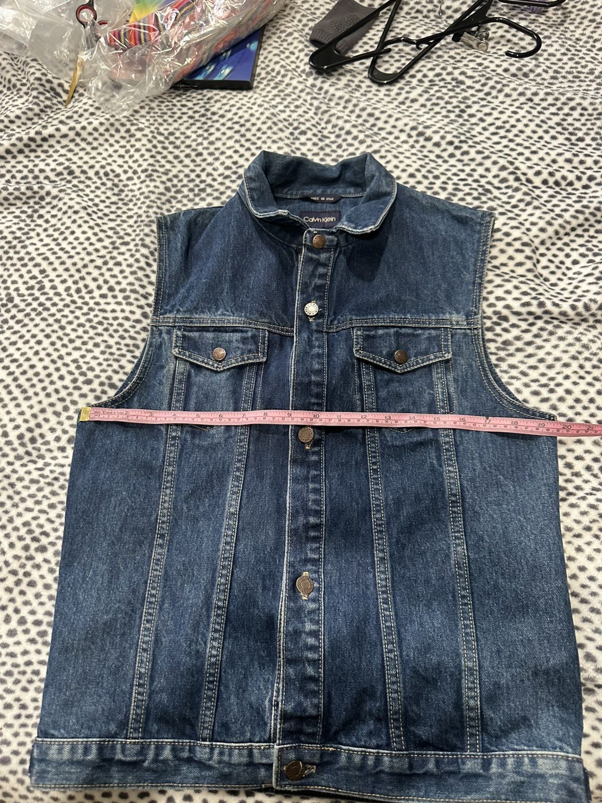 Calvin Klein Denim vest women size 20 Size 3XL / US 20-22 - 4 Thumbnail
