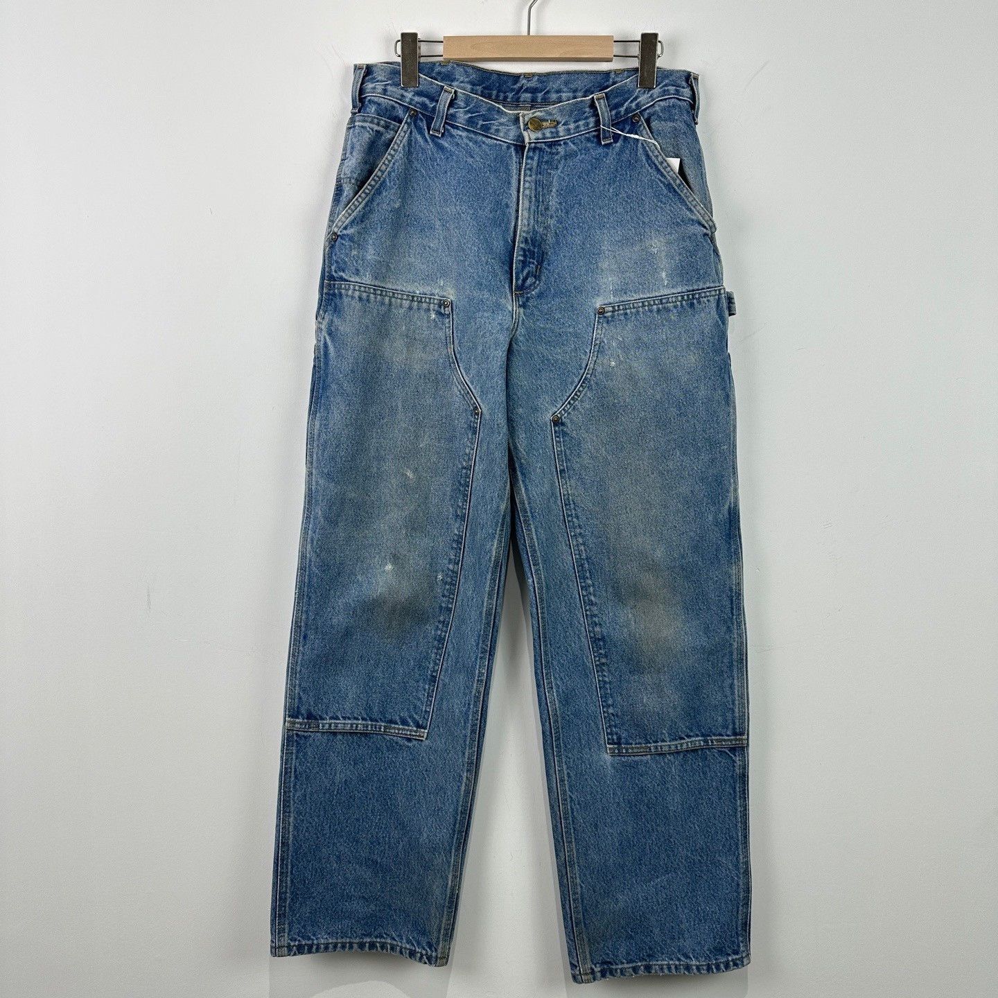 Carhartt Carhartt B73 Washed Distressed Logging Pants Size US 33 - 1 Thumbnail