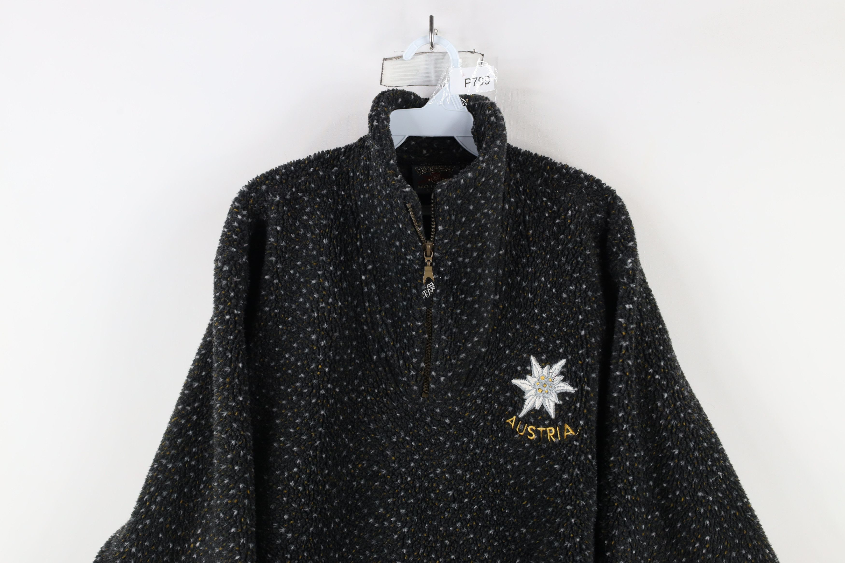 Vintage Vintage 90s Streetwear Fleece Half Zip Pullover Sweater Size US M / EU 48-50 / 2 - 2 Thumbnail