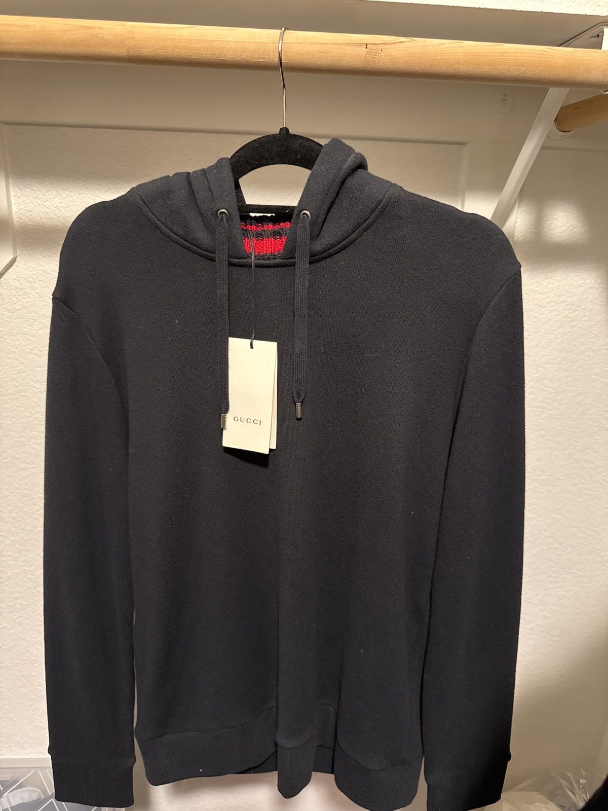 Gucci Felted Cotton Knit Hoodie