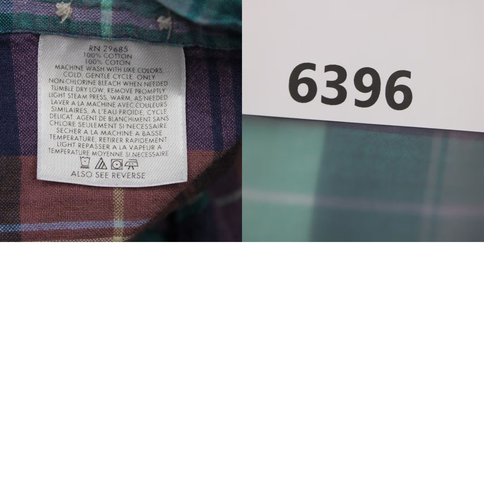 Pendleton Pendleton Shirt Men Medium Green/Blue Plaid 100% Cotton Short Sleeve Button Down Size US M / EU 48-50 / 2 - 9 Thumbnail
