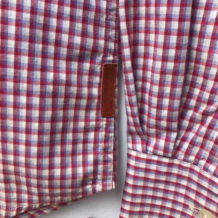 Ben Sherman × Designer × Vintage Ben Sherman Iconic Archieve Shirts Red Rio Gingham button up Size US M / EU 48-50 / 2 - 16 Thumbnail