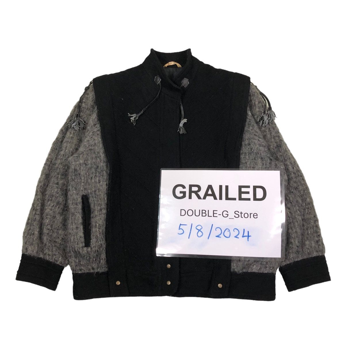 Japanese Brand 📌VINTAGE BOMBER JACKET WOOL RIOT RIOT DESIGN ISSEY MIYAKE Size US M / EU 48-50 / 2 - 2 Thumbnail