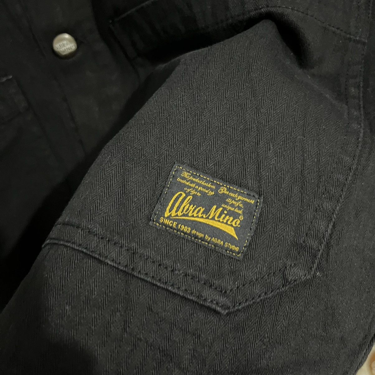 Other Abra Mino Black Cotton Canvas Chore Jacket Size US L / EU 52-54 / 3 - 4 Thumbnail