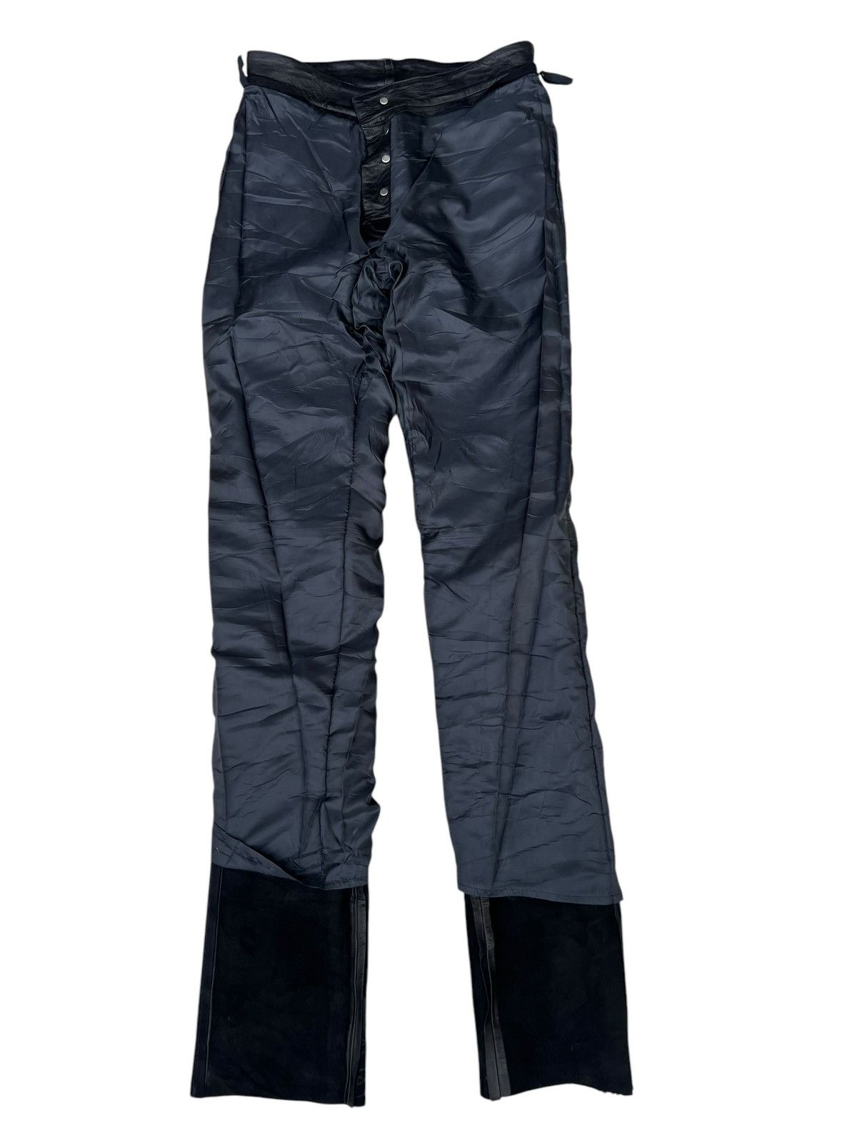 agnes b. VTG Agnes B. Homme Paris France Napa Sheepskin Leather Jeans Size US 28 / EU 44 - 22 Thumbnail