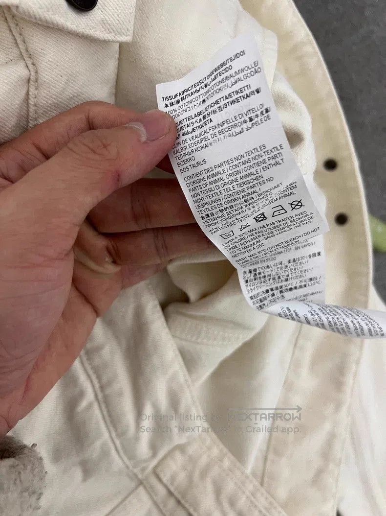 Saint Laurent Paris Saint Laurent Paris Beige Basic Denim Jacket Size US M / EU 48-50 / 2 - 5 Thumbnail