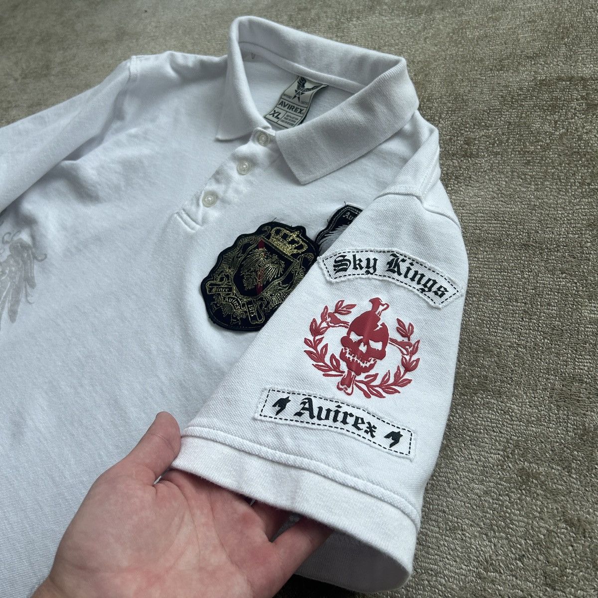 Avirex Avirex Sky King 2000’s Polo Size US XL / EU 56 / 4 - 2 Thumbnail