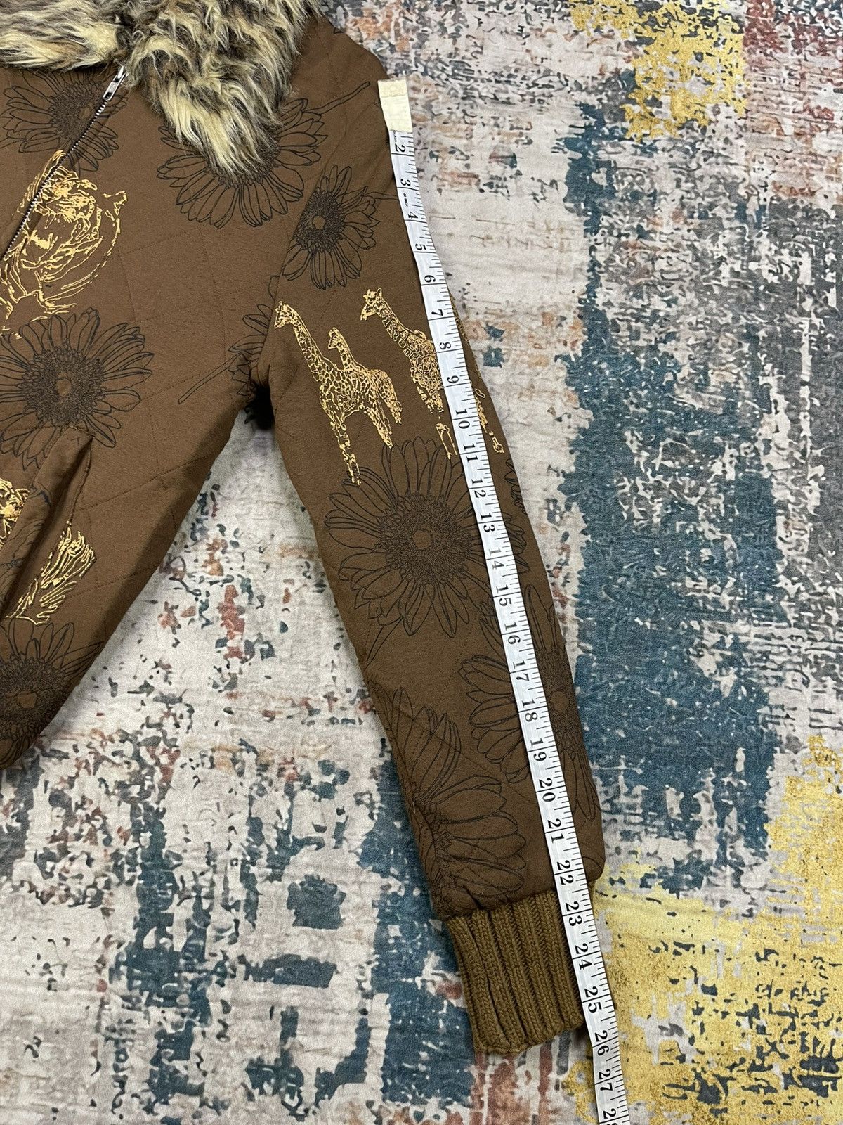 Japanese Brand Hype🔥Scolar Safari Golden Print Fur Jacket Size US S / EU 44-46 / 1 - 13 Thumbnail