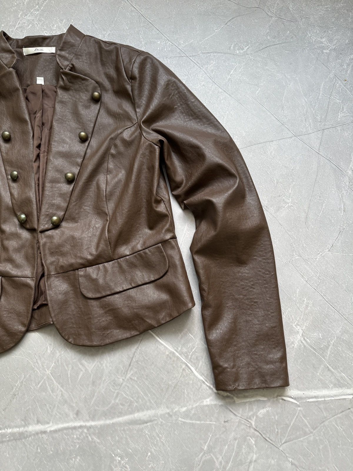 Hysteric Glamour 00s Military Napoleon Leather Blazer Jacket PPFM Style Size L / US 10 / IT 46 - 12 Thumbnail