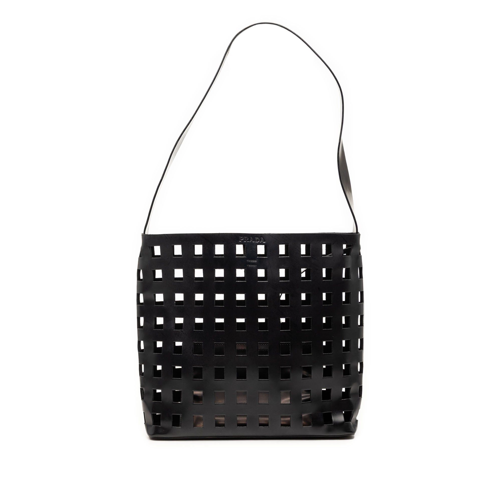 Prada Perforated Leather Shoulder Bag Size ONE SIZE - 1 Thumbnail