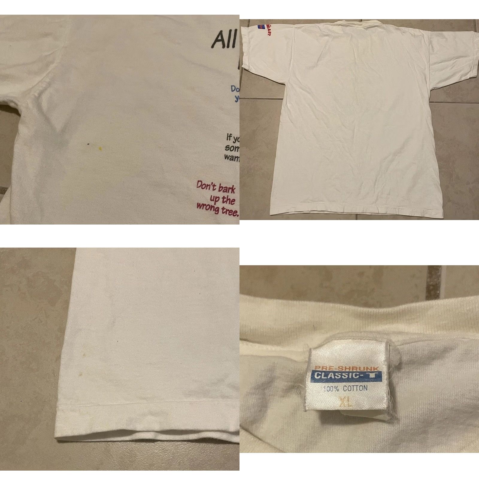 Vintage VINTAGE 90s Petsmart I Learned Everything From My Pets Faded Shirt XL White Dog Cat Funny T-Shirt Mens Size US XL / EU 56 / 4 - 8 Thumbnail