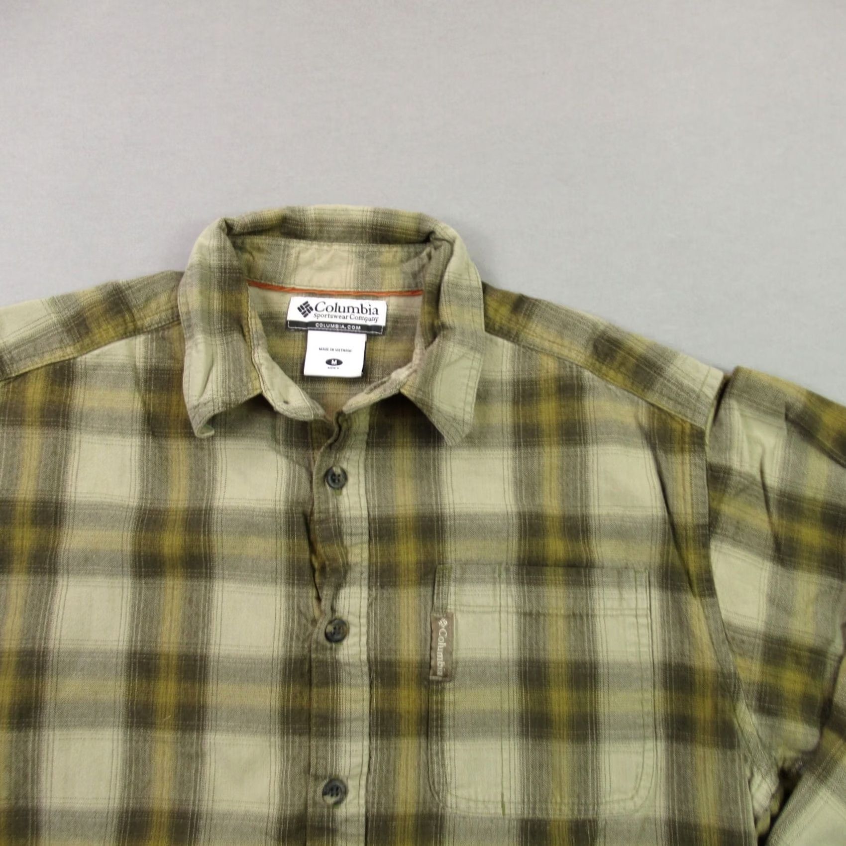 Vintage Columbia Shirt Mens M Plaid Long Sleeve Outdoor Casual Pocket Size US M / EU 48-50 / 2 - 2 Thumbnail