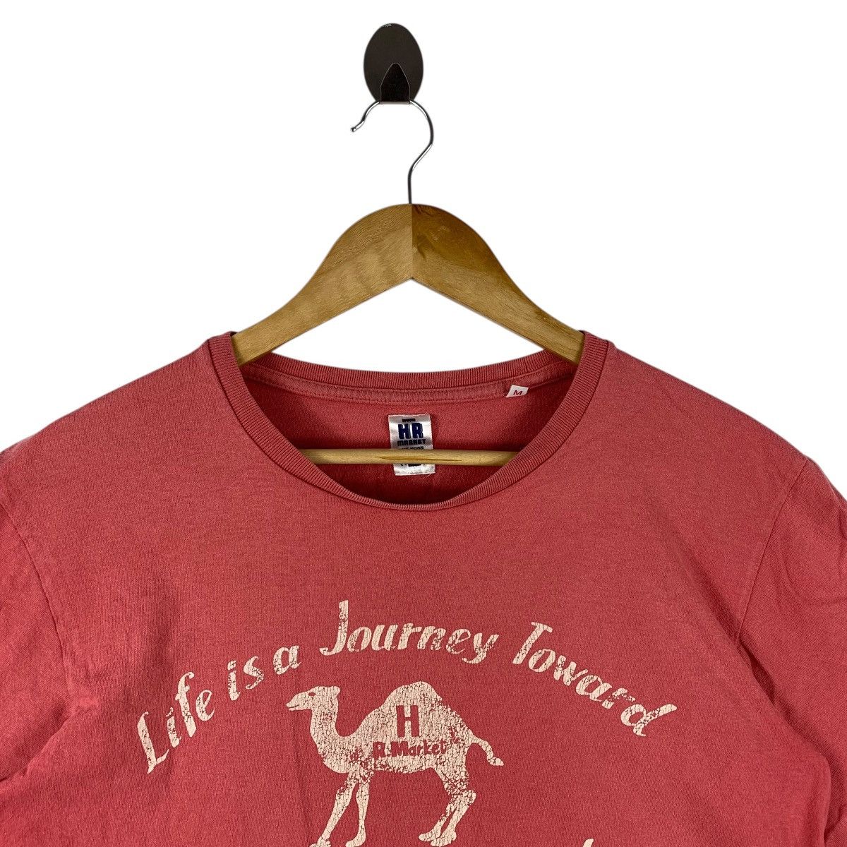 HOLLYWOOD RANCH MARKET Vintage Hollywood Ranch Market "Life is a Journey" Camel Tee Size US M / EU 48-50 / 2 - 2 Thumbnail