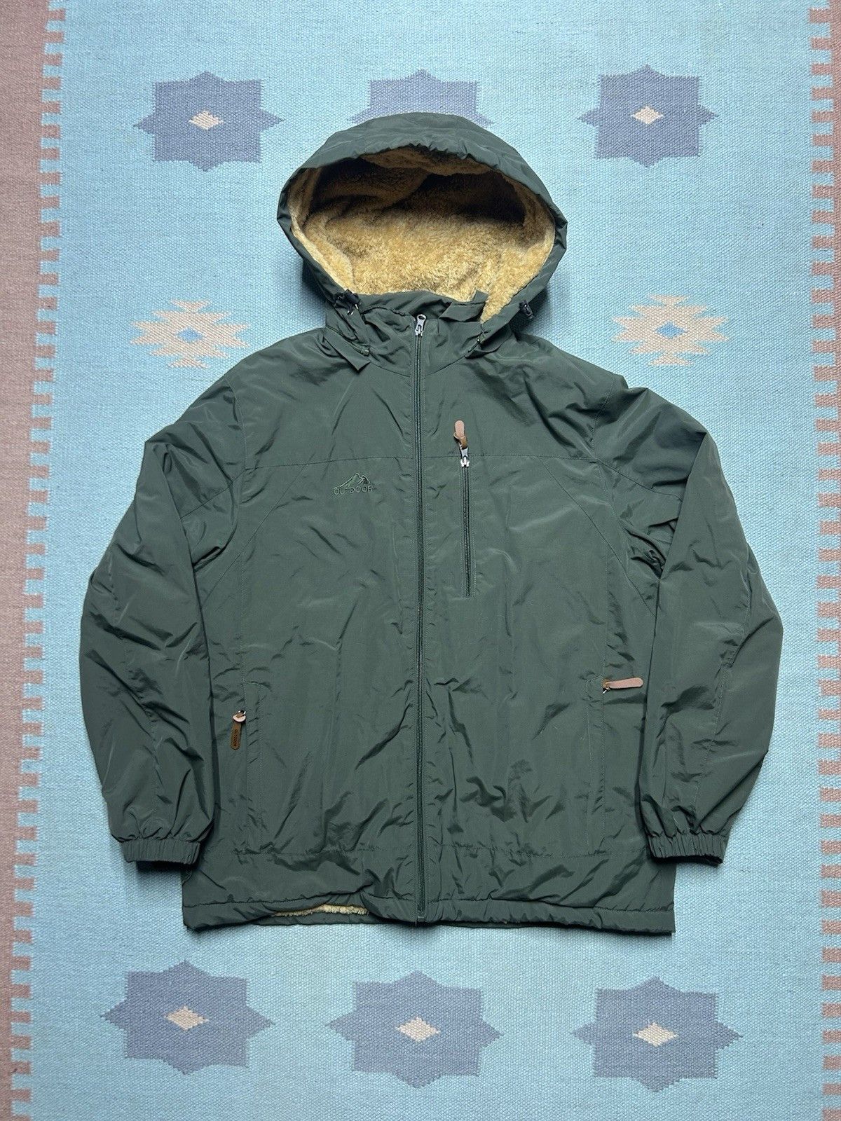 Vintage Outdoors faux fur lined hooded jacket industrial military L Size US L / EU 52-54 / 3 - 1 Thumbnail