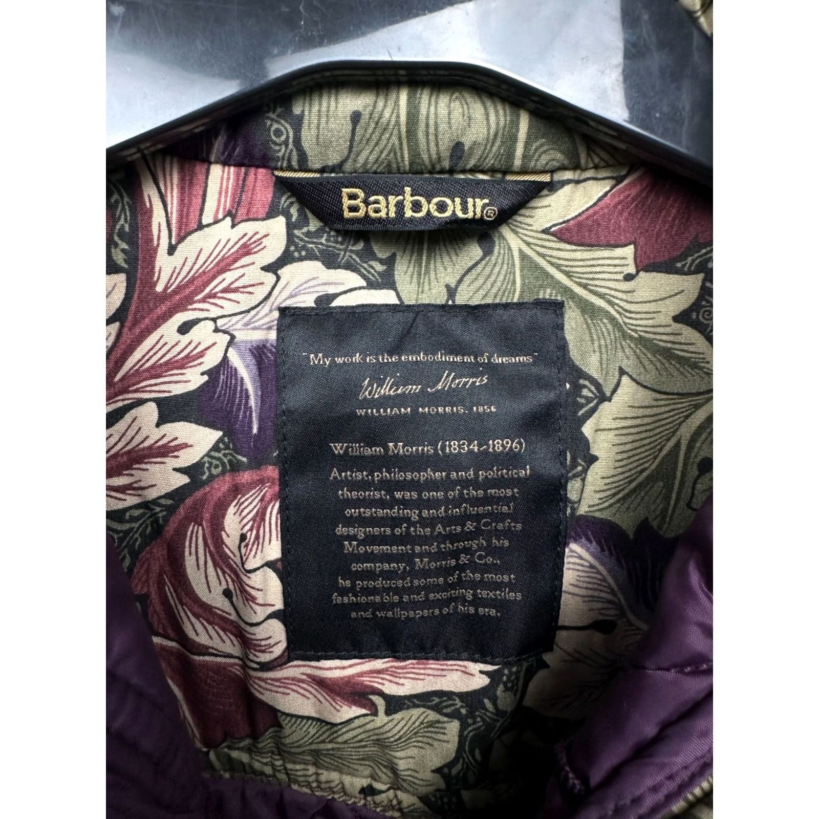 Barbour VINTAGE Barbour Ruskin Quilted Jacket Womens Barbour William Morris Jacket UK 8 QS Size S / US 4 / IT 40 - 4 Thumbnail