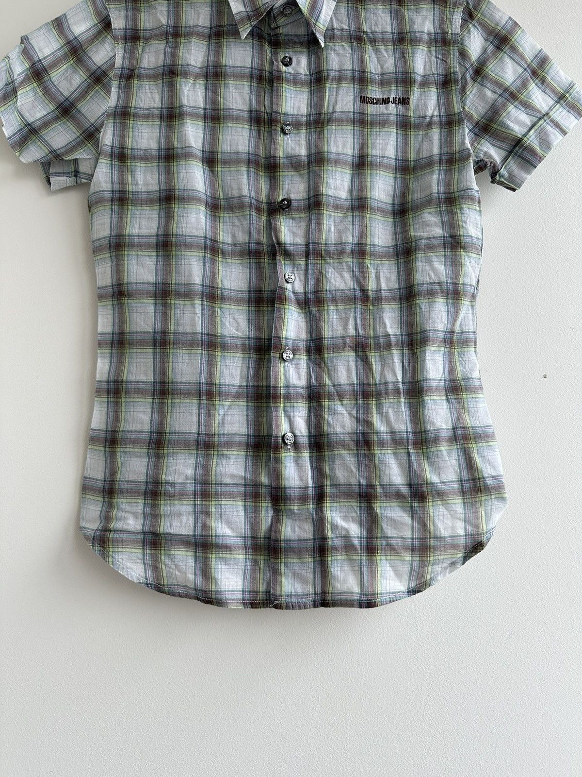Moschino Moschino Jeans Short Sleeve Multi Shirt Button Logo Size S Size US S / EU 44-46 / 1 - 3 Thumbnail