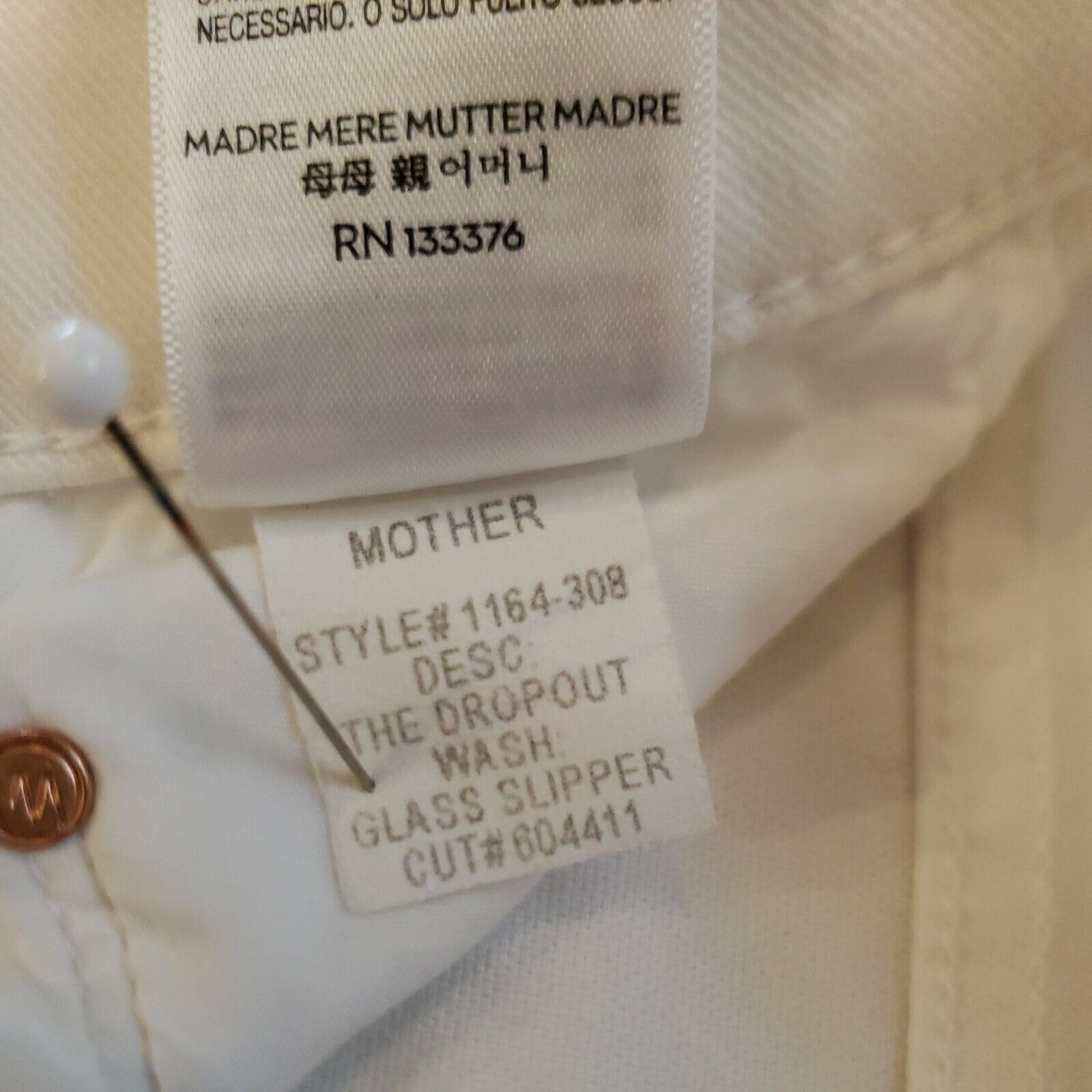 MOTHER Mother Boyfriend Jeans Womens 26 The Dropout Glass Slipper O Size 26" / US 2 / IT 38 - 10 Thumbnail