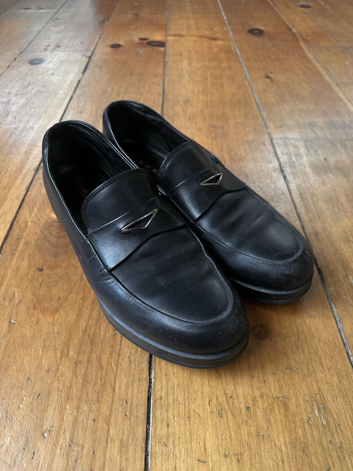 Prada Prada leather loafers Size US 9.5 / EU 42-43 - 1 Thumbnail