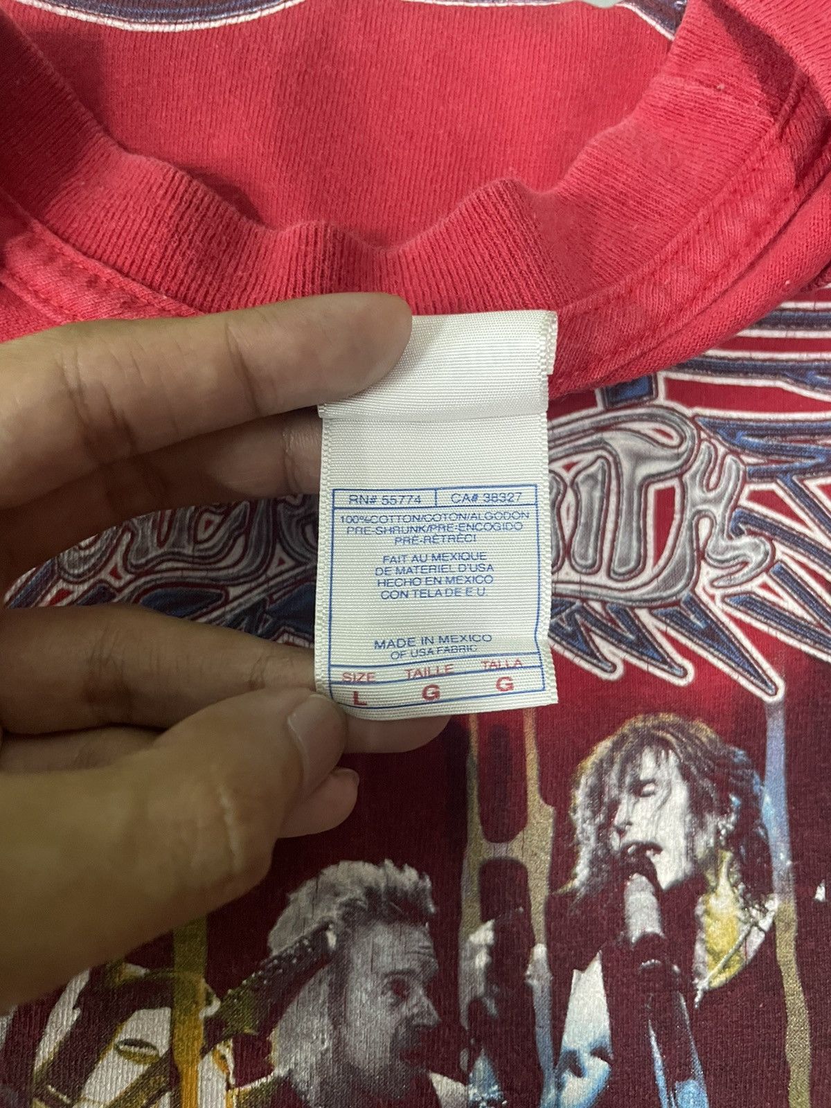 Band Tees Vintage Y2k Aerosmith Rockin The Joint Tour Size US L / EU 52-54 / 3 - 5 Thumbnail