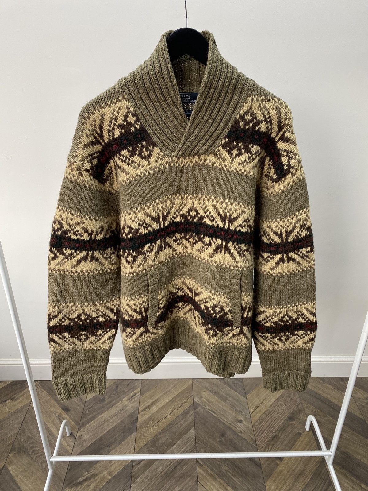 Polo Ralph Lauren Vintage Polo Ralph Lauren Hand Knit Wool Blend Sweater Size US XXL / EU 58 / 5 - 1 Thumbnail
