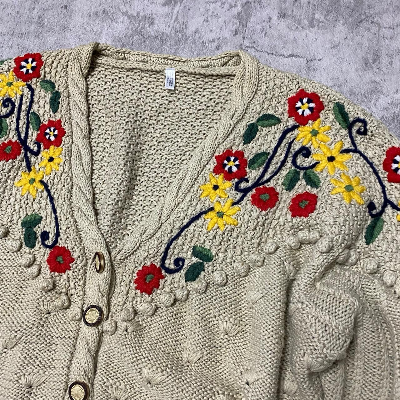 Other Embroidered floral cardigan with beads and pom poms Size M / US 6-8 / IT 42-44 - 2 Thumbnail