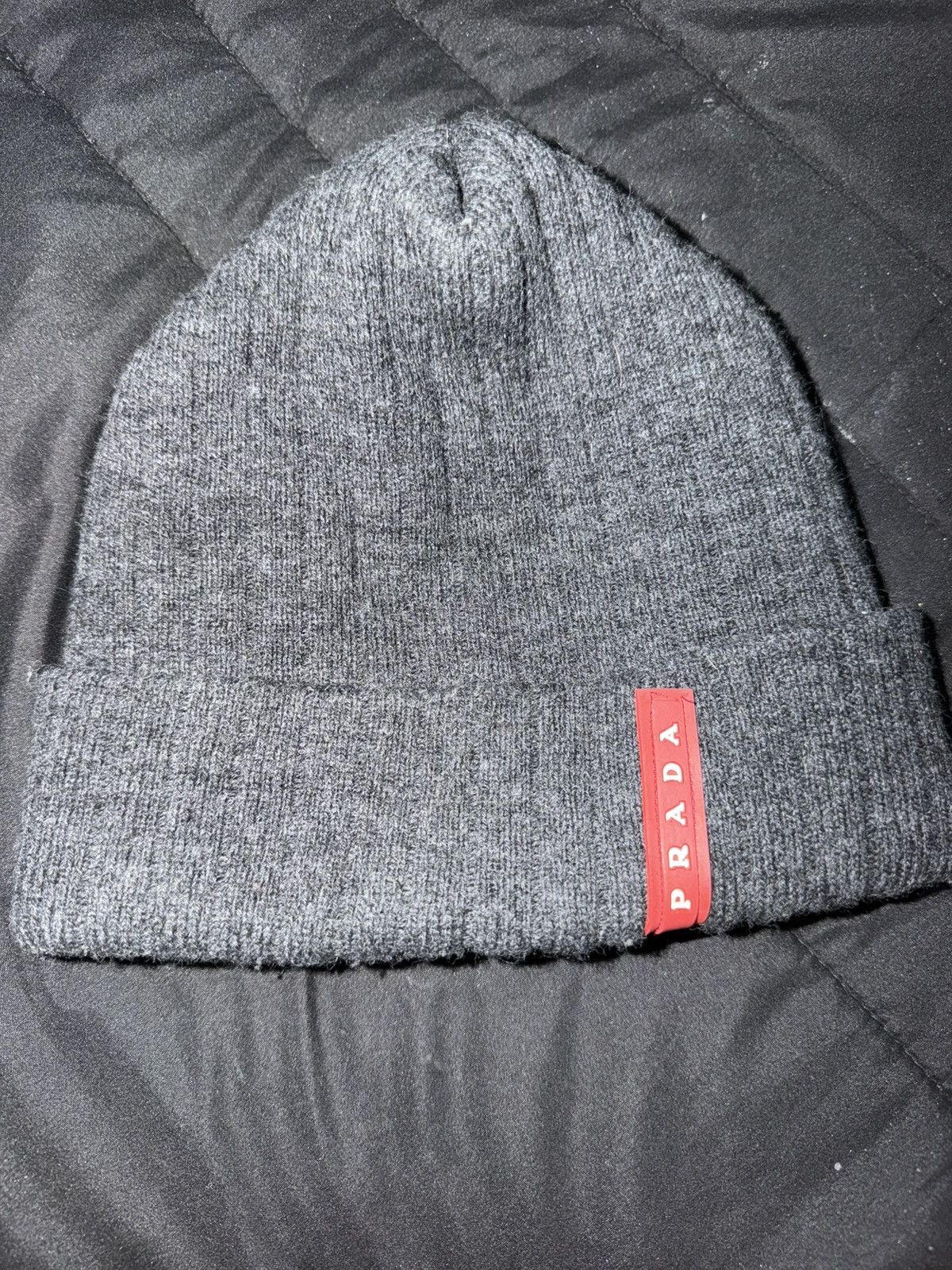 Prada Prada Sport 00s Beanie Wool Hat Red Label Logo | Grailed