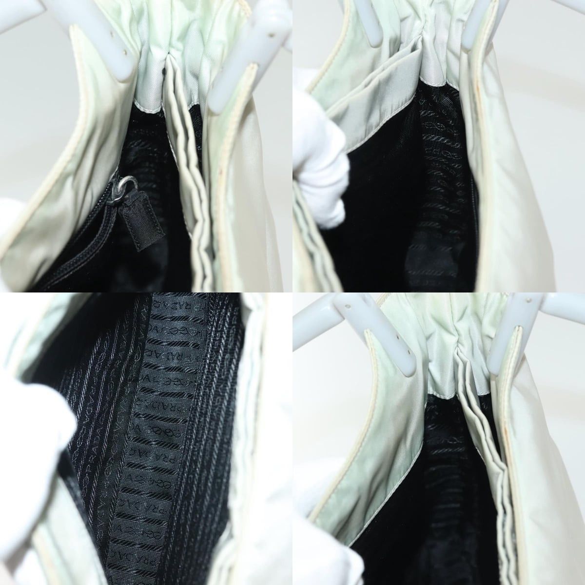 Prada PRADA Shoulder Bag Nylon Ivory Silver Size ONE SIZE - 12 Thumbnail