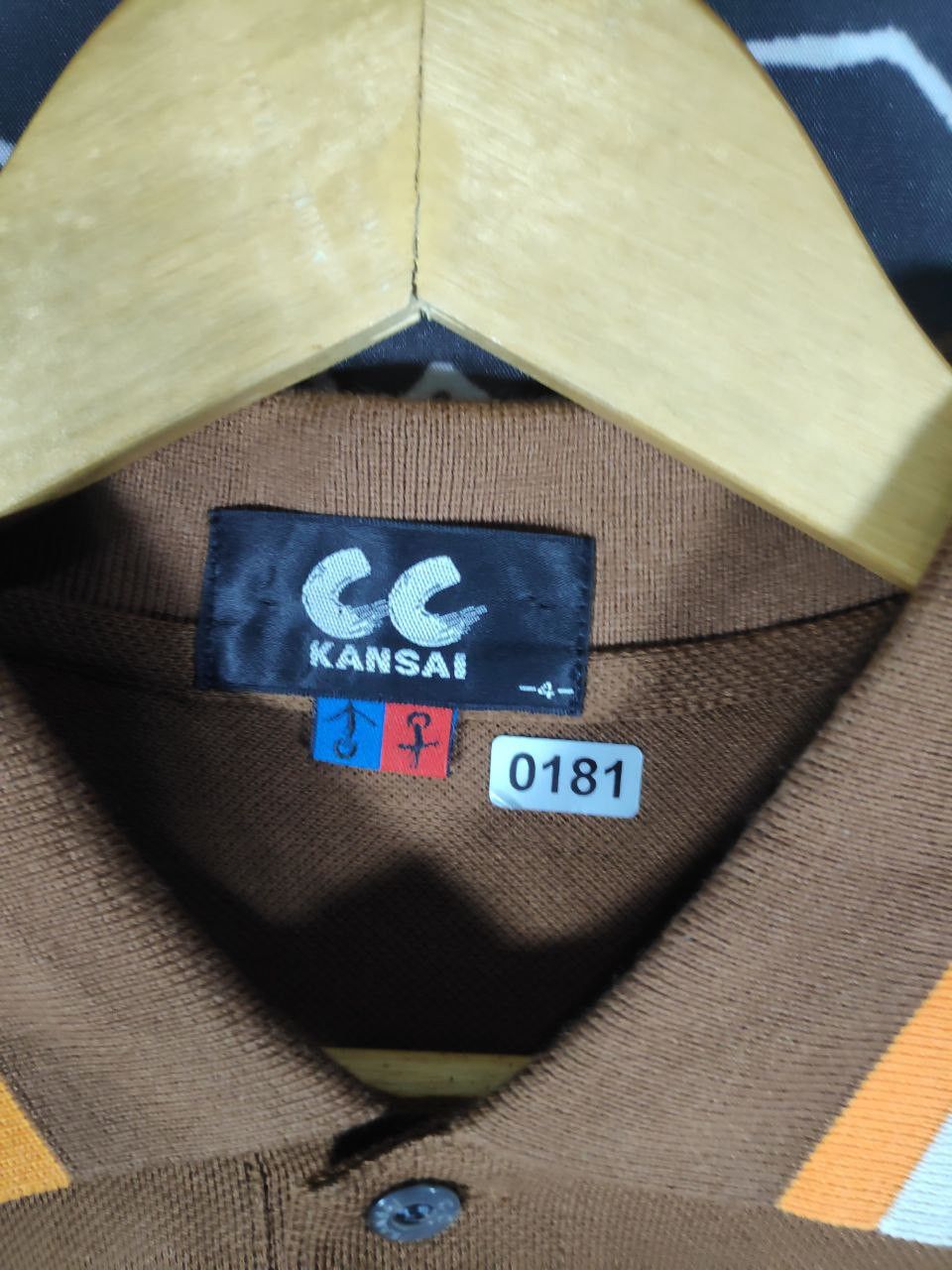 Japanese Brand × Kansai Yamamoto Vtg 90s CC Kansai Yamamoto Logo Colorblock Polo Size L Size US L / EU 52-54 / 3 - 6 Thumbnail