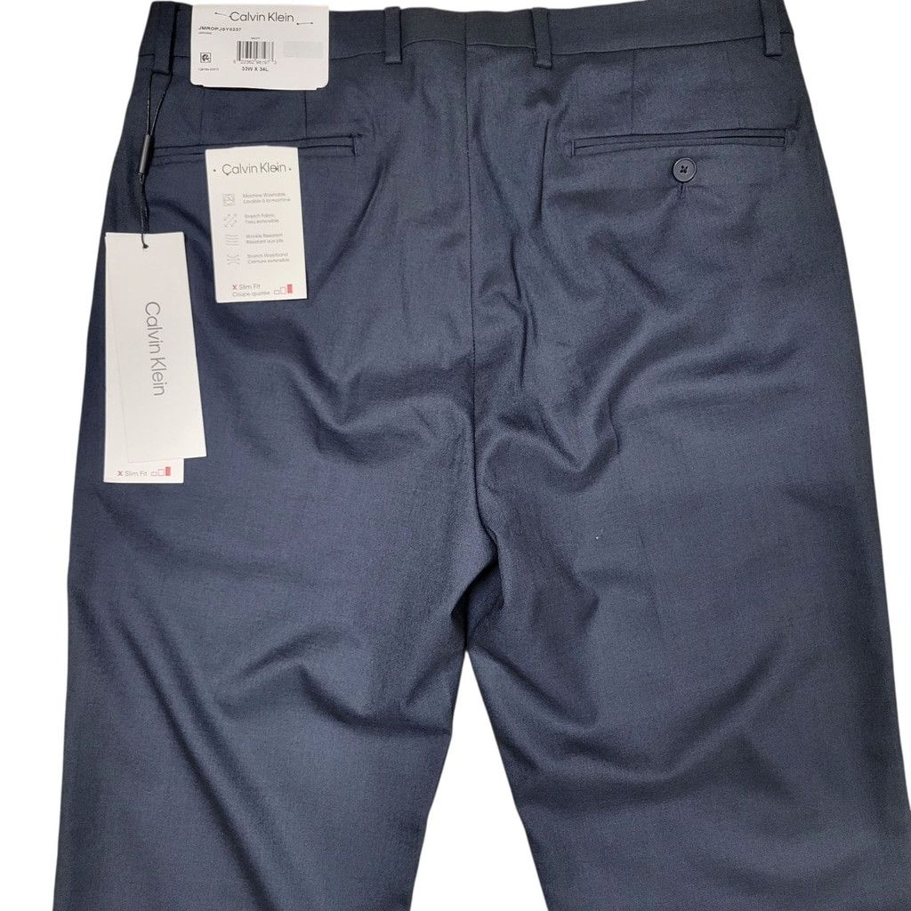 Calvin Klein Calvin Klein X-Slim-Fit Wrinkle Resistant Stretch Waistban Size US 33 - 6 Thumbnail
