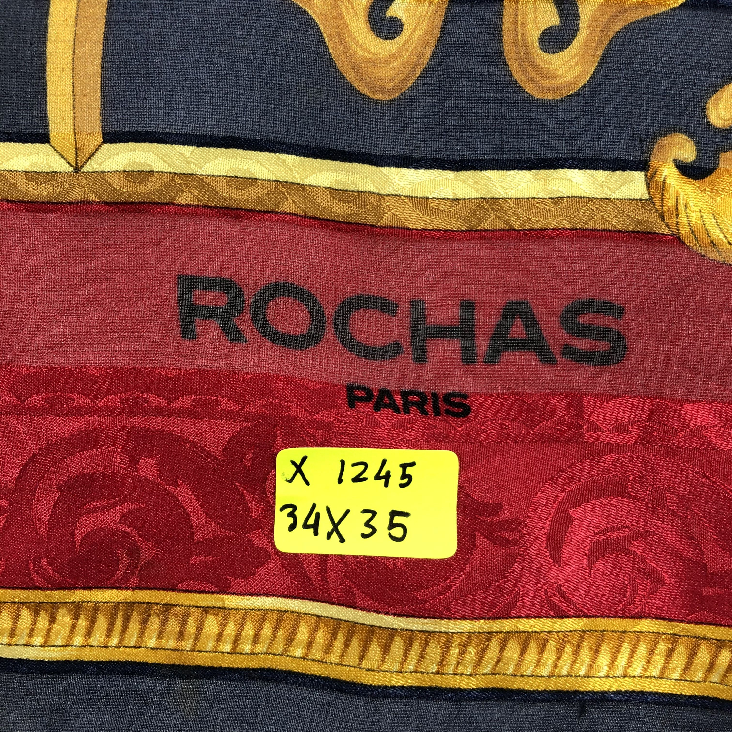 Vintage Vintage Rochas Silk Scarf Size ONE SIZE - 7 Thumbnail
