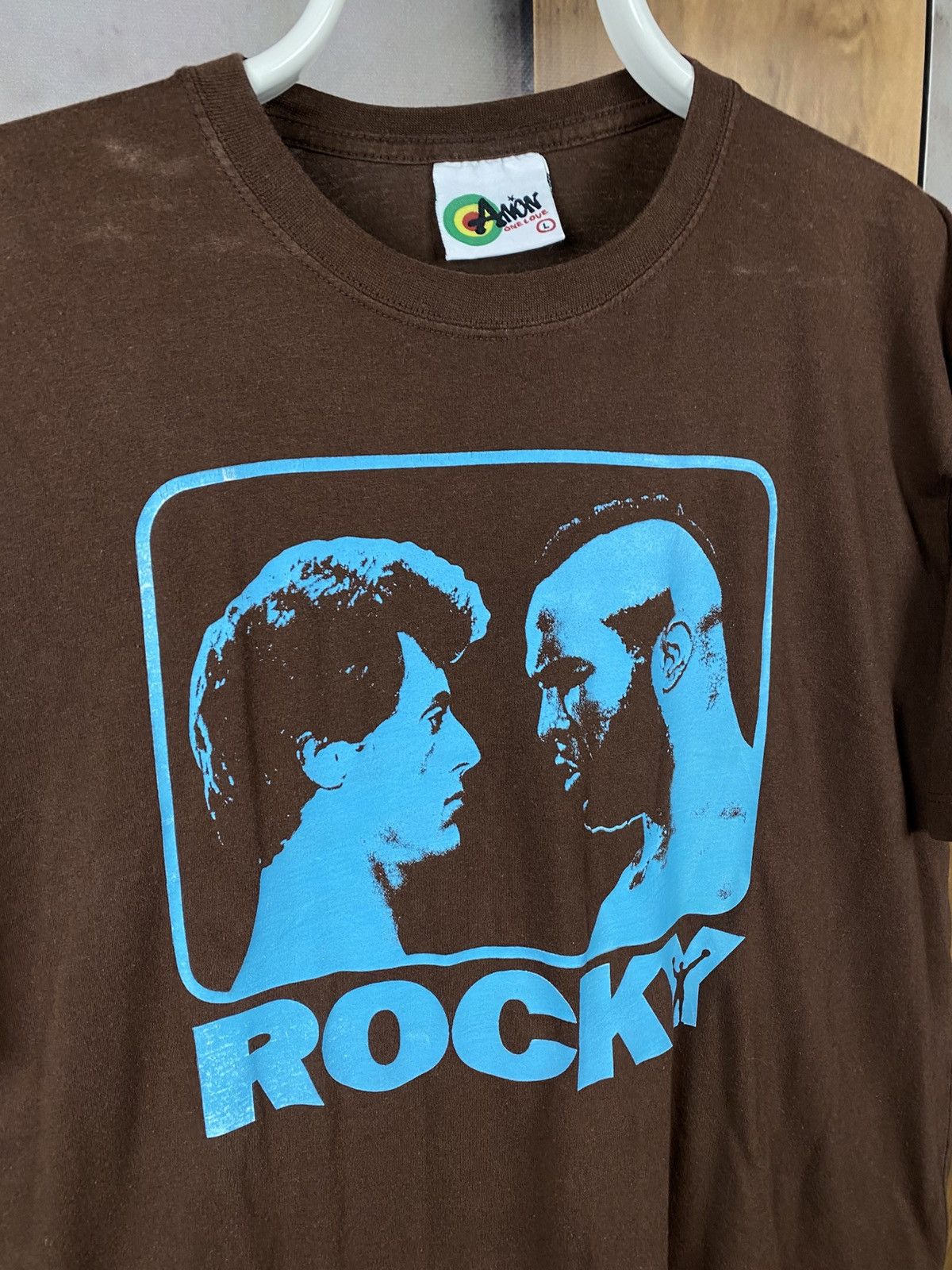 Vintage 🥊Vintage 90s T-Shirt Rocky Balboa Sylvester Stallone Boxing🥊 Size US L / EU 52-54 / 3 - 2 Thumbnail