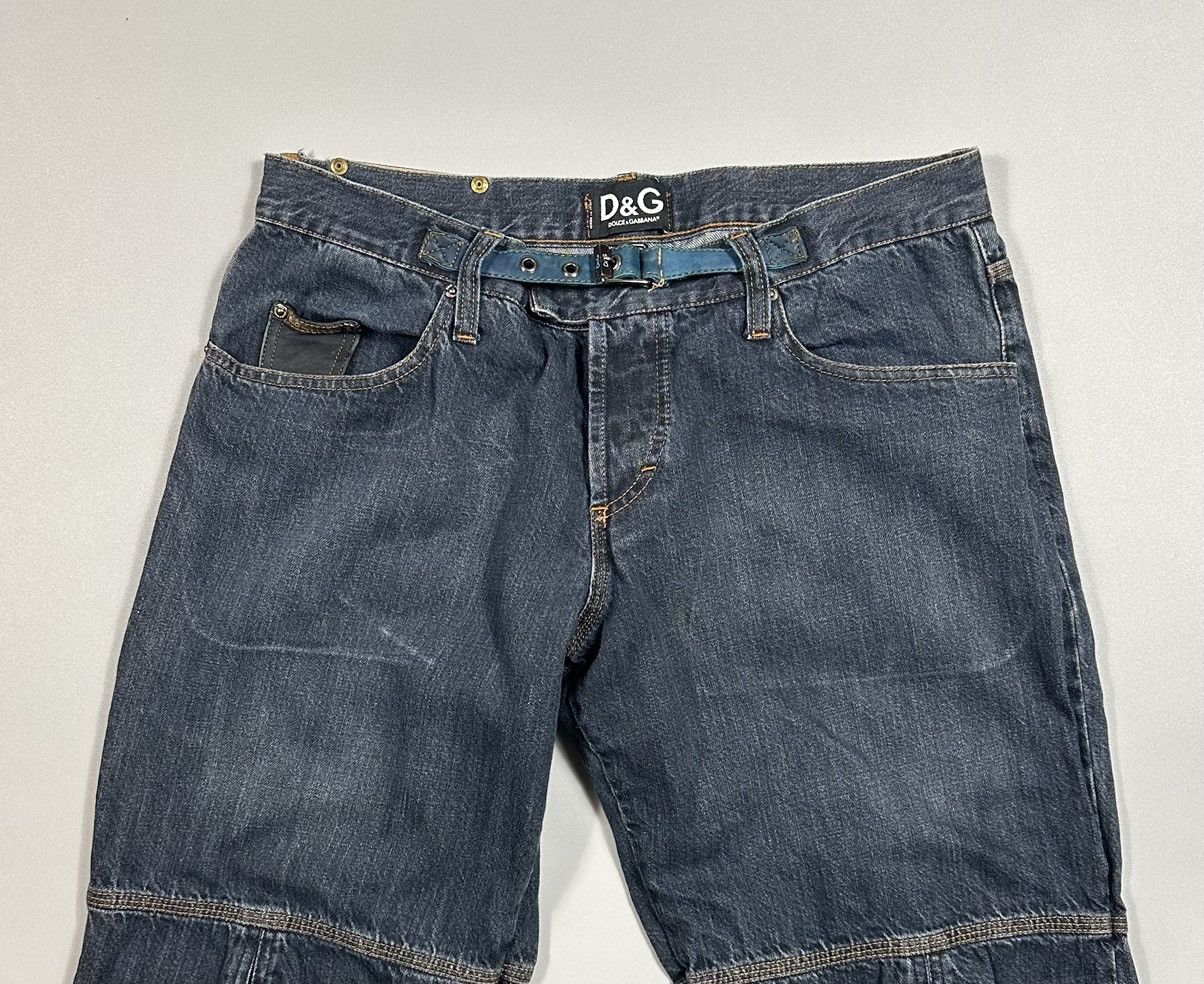 Dolce & Gabbana F/W2004 Dolce & Gabbana Biker Straight Leg Blue Denim Jeans Size US 36 / EU 52 - 6 Thumbnail