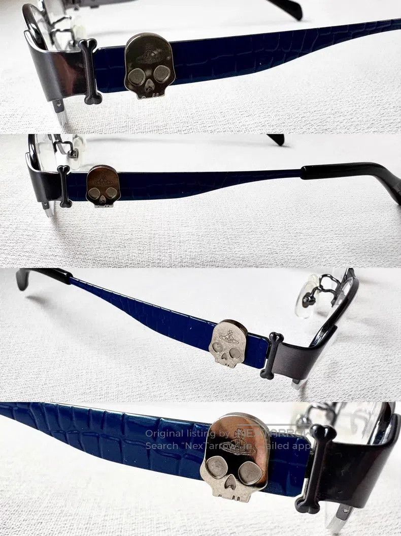Vivienne Westwood Vivienne Westwood Vintage Skull Saturn Semi-Frame Glasses Size ONE SIZE - 2 Thumbnail