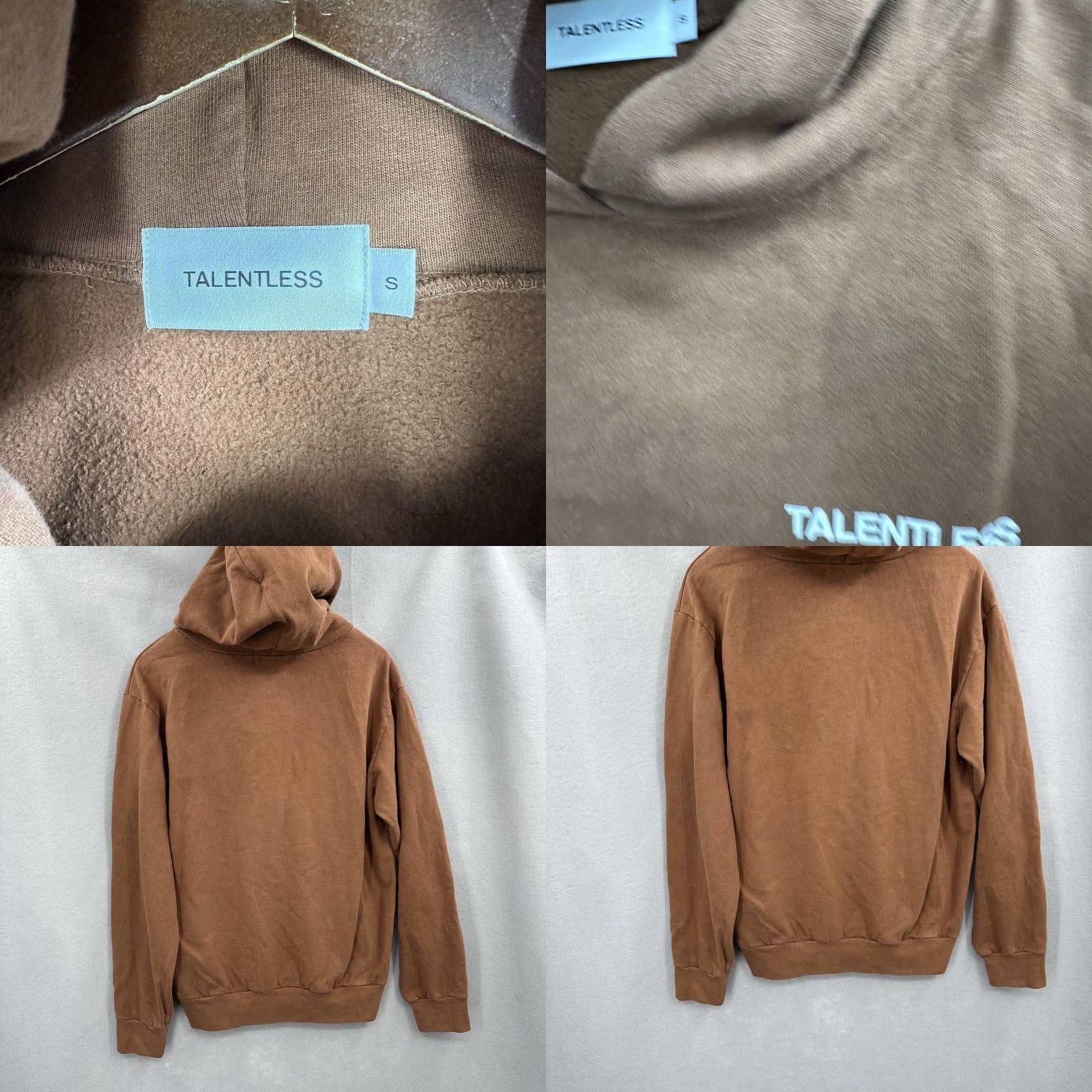 Talentless Talentless Hoodie Mens Small Tan Pocket Sweatshirt Scott Disick Streetwear y2k Size US S / EU 44-46 / 1 - 8 Thumbnail