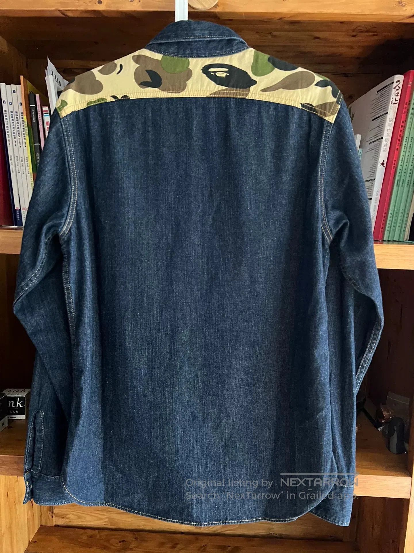 Bape BAPE Camo Indigo Denim Shirt. Size US L / EU 52-54 / 3 - 7 Thumbnail